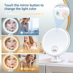 Magnifying Mirror with Light 30X, Lighted Makeup Mirror 30X for Precision