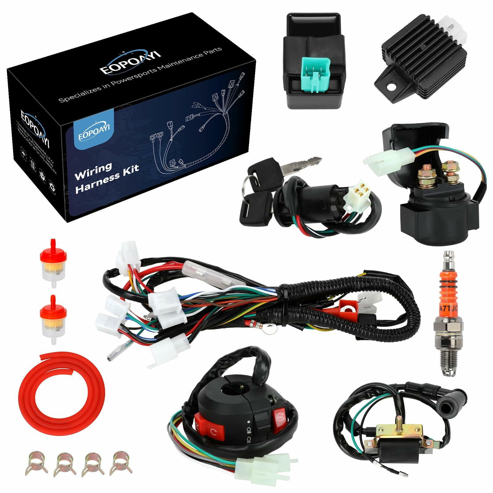 OPEN BOX - EOPOAYI Electric Wiring Harness Kit Compatible with Taotao Coolster