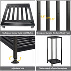 Lilybud--lily Plant Stand Indoor Outdoor Heavy Duty Wrought Iron Pedestal Stands