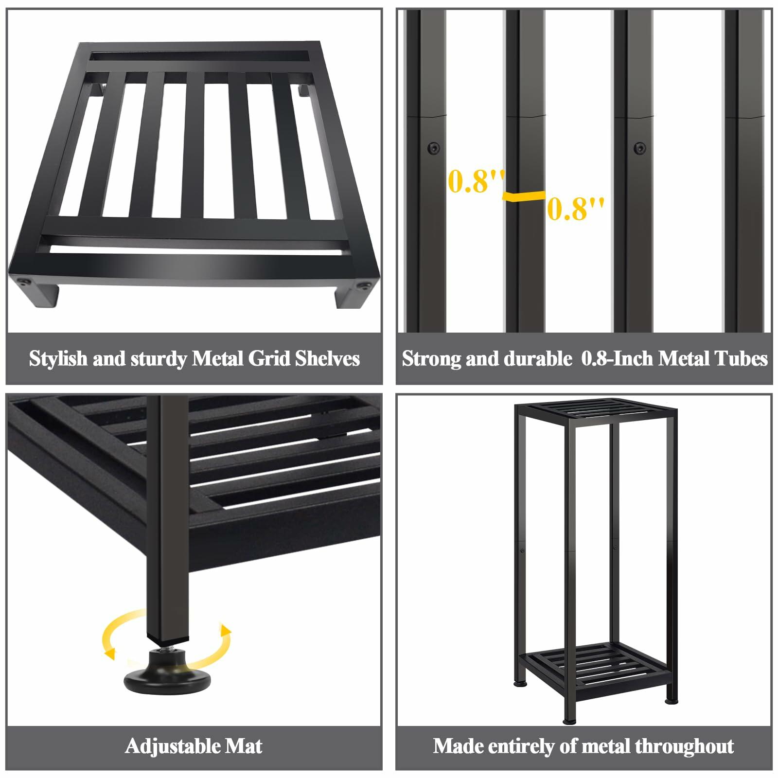 Lilybud--lily Plant Stand Indoor Outdoor Heavy Duty Wrought Iron Pedestal Stands