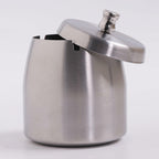 Ashtray with Lid for Cigarette, Stainless Steel Smokeless Odorless Windproof