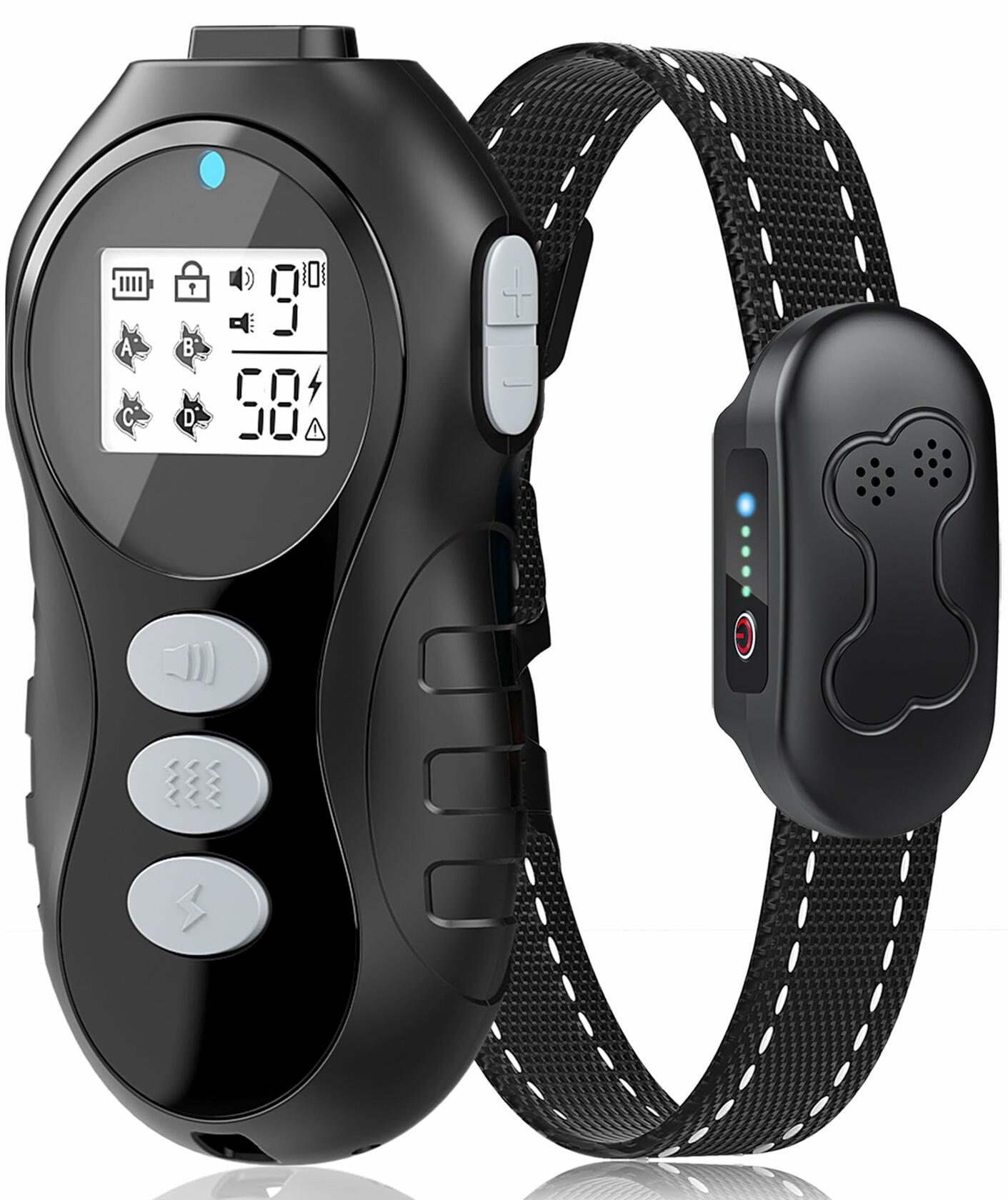 Dog Shock Collar with Remote Control - Shock Collar for Dogs IPX7 Waterproof Dog