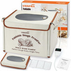 Folding Bread Proofing Box with Temp Control(50-122℉) & 48H Timer, Dough Proofer