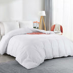 HOMBYS Oversized King Duvet Cover 120 x120 Inch, Ultra Soft Microfiber Olive