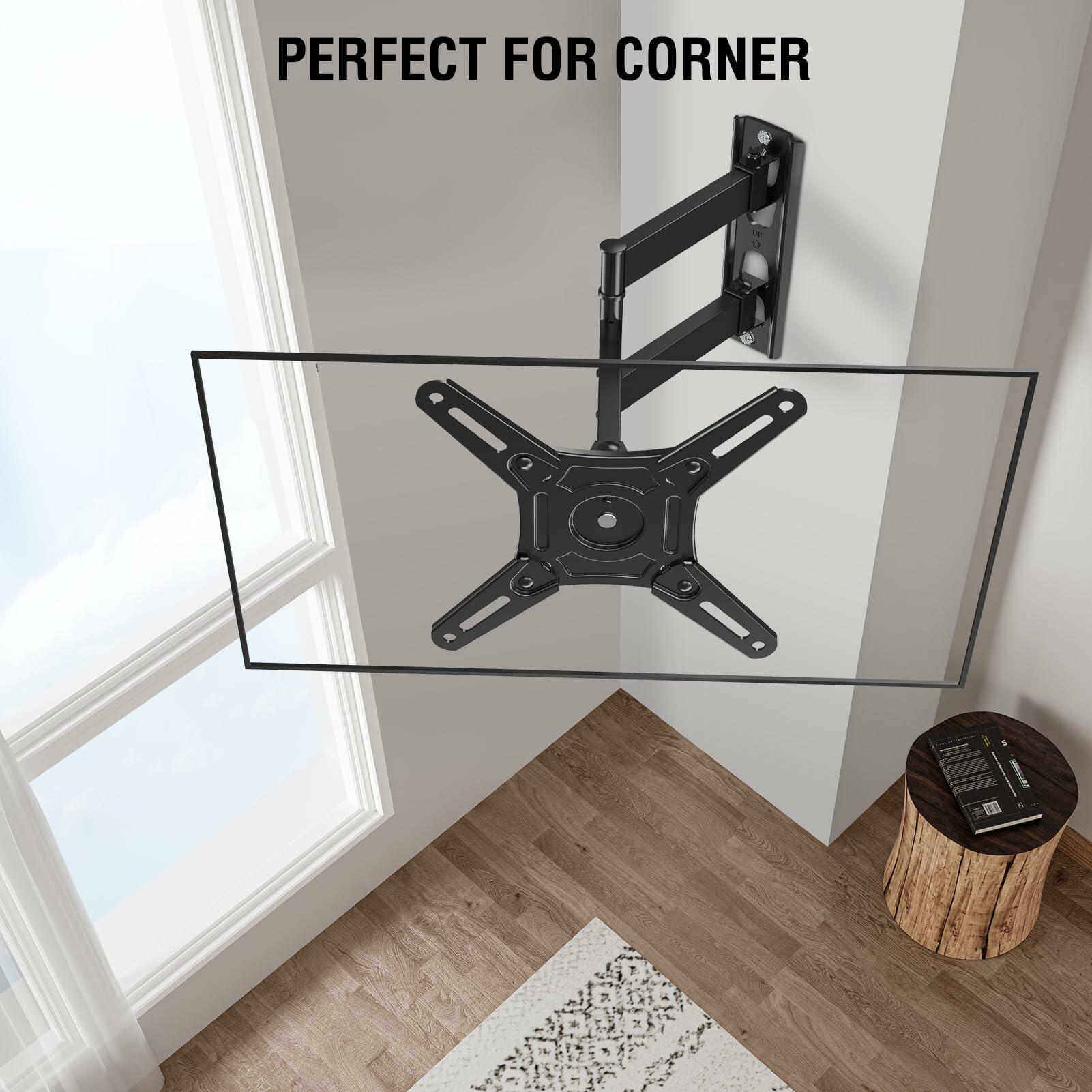 ELIVED Full Motion TV Monitor Wall Mount for Most 14-42 Inch LED LCD Flat Screen