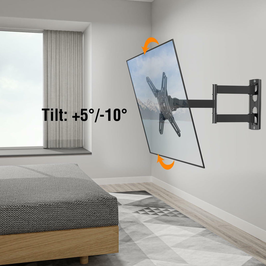 ELIVED Full Motion TV Monitor Wall Mount for Most 14-42 Inch LED LCD Flat Screen