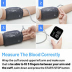 Blood Pressure Monitor Upper Arm Machine Accurate Adjustable BP Cuff Kit Led