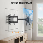 ELIVED Full Motion TV Monitor Wall Mount for Most 14-42 Inch LED LCD Flat Screen