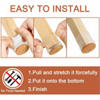 24 Pcs Chair Leg Floor Protectors for Hardwood Floors Silicone Covers Felt Pads