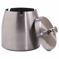 Ashtray with Lid for Cigarette, Stainless Steel Smokeless Odorless Windproof