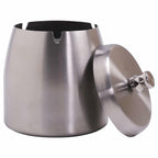 Ashtray with Lid for Cigarette, Stainless Steel Smokeless Odorless Windproof