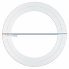 6 Inch Recessed Light Goof Rings, Beveled Design for Canless Slim Recessed