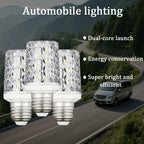2 PACK E26 LED Bulbs,Modern Craft Crystal lamp,6000K Daylight White 18W LED