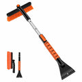 Odoland 2 Pack 33" Extendable Snow Brush with Detachable Ice Scraper for Car
