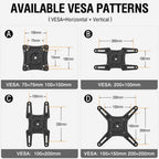 ELIVED Full Motion TV Monitor Wall Mount for Most 14-42 Inch LED LCD Flat Screen