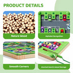 zhiwuzhu Magnetic Alphabet Maze,Montessori Toys,Alphabet Puzzle Toddler Toys for