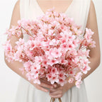 SITUMEIZI 6Pcs Artificial Cherry Blossom Branches Decor Fake Flowers Silk Spring