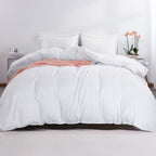 HOMBYS Oversized King Duvet Cover 120 x120 Inch, Ultra Soft Microfiber Olive