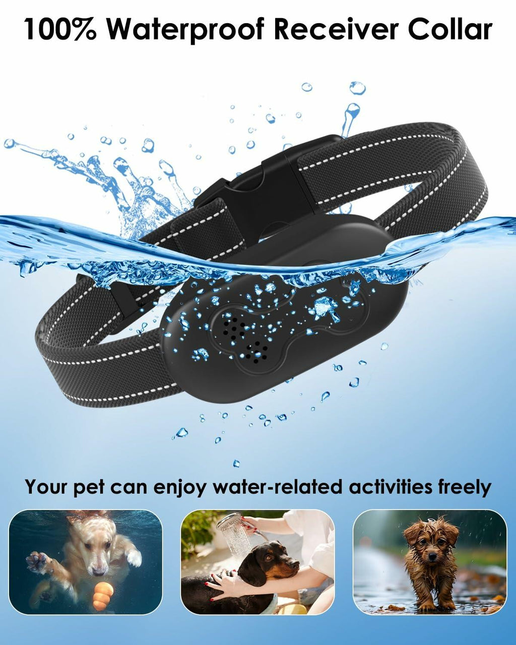 Dog Shock Collar with Remote Control - Shock Collar for Dogs IPX7 Waterproof Dog
