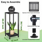 Lilybud--lily Plant Stand Indoor Outdoor Heavy Duty Wrought Iron Pedestal Stands