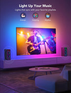 Govee TV LED Backlight,RGBIC Smart LED Strip Lights for 70-80 inch TVs,