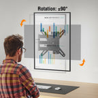 ELIVED Full Motion TV Monitor Wall Mount for Most 14-42 Inch LED LCD Flat Screen