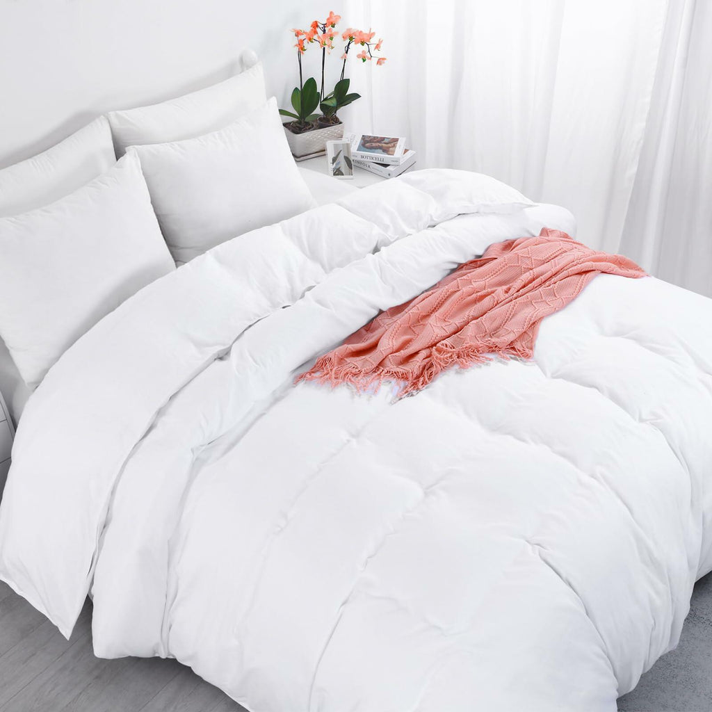 HOMBYS Oversized King Duvet Cover 120 x120 Inch, Ultra Soft Microfiber Olive