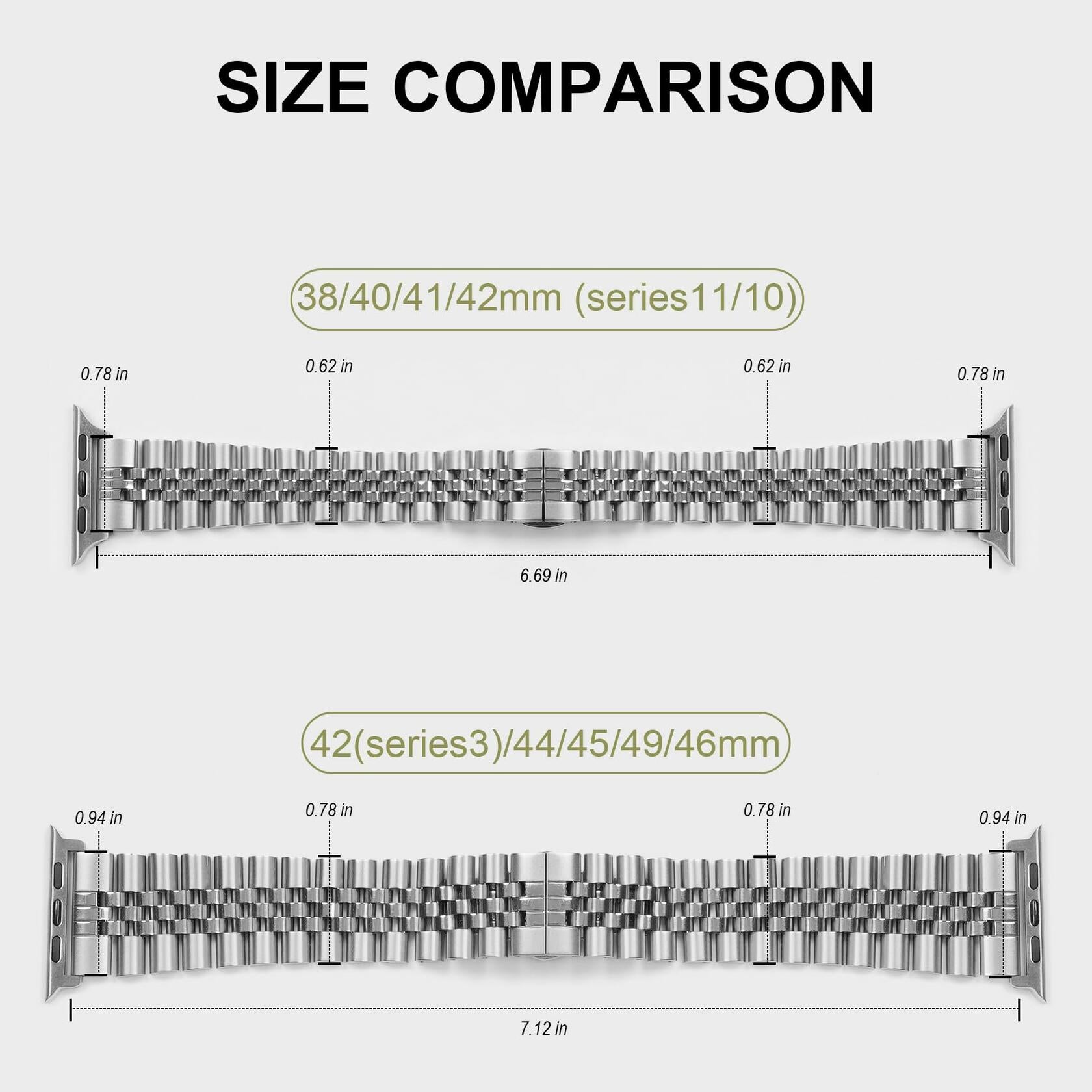 baozai Compatible with Apple Watch Band 42mm 41mm 40mm 38mm, iWatch Series 11-1