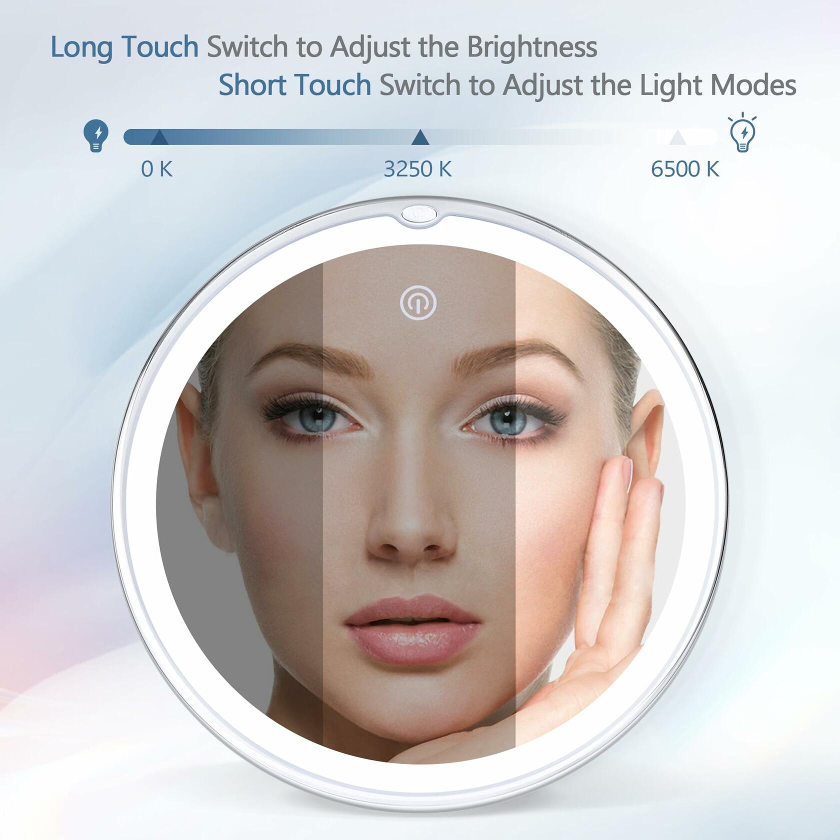 Magnifying Mirror with Light 30X, Lighted Makeup Mirror 30X for Precision