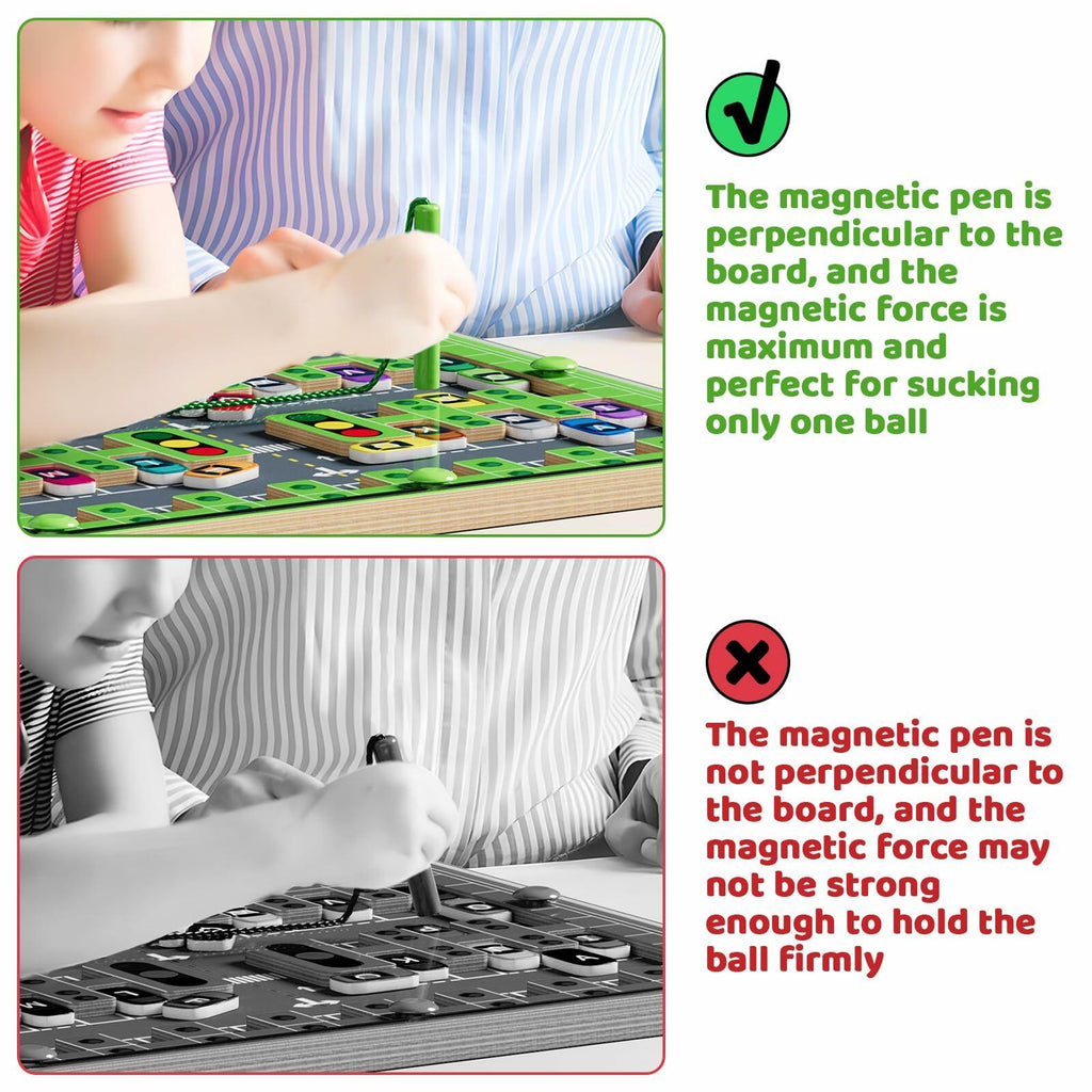 zhiwuzhu Magnetic Alphabet Maze,Montessori Toys,Alphabet Puzzle Toddler Toys for