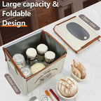 Folding Bread Proofing Box with Temp Control(50-122℉) & 48H Timer, Dough Proofer