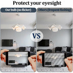 2 PACK E26 LED Bulbs,Modern Craft Crystal lamp,6000K Daylight White 18W LED