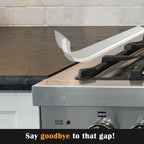 2 PACK Silicone Stove Counter Gap Cover Kitchen Counter Gap Filler Transparent