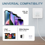 2 PACK CXX i Phone Charger Fast Charging, MFi Certified, 20W USB C Block with