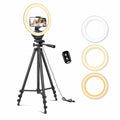 Sensyne 10'' Ring Light with 50'' Extendable Tripod Stand, LED Circle Lights