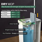 JOYMOOP Mop and Bucket Set with Wringer, Flat Mops for Floor Cleaning, Wall Mop