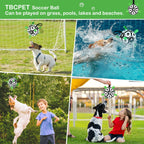 TBC PET Dog Toys Soccer Ball with Straps, Interactive for Tug of War, Puppy