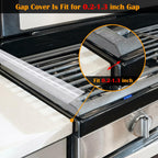 2 PACK Silicone Stove Counter Gap Cover Kitchen Counter Gap Filler Transparent