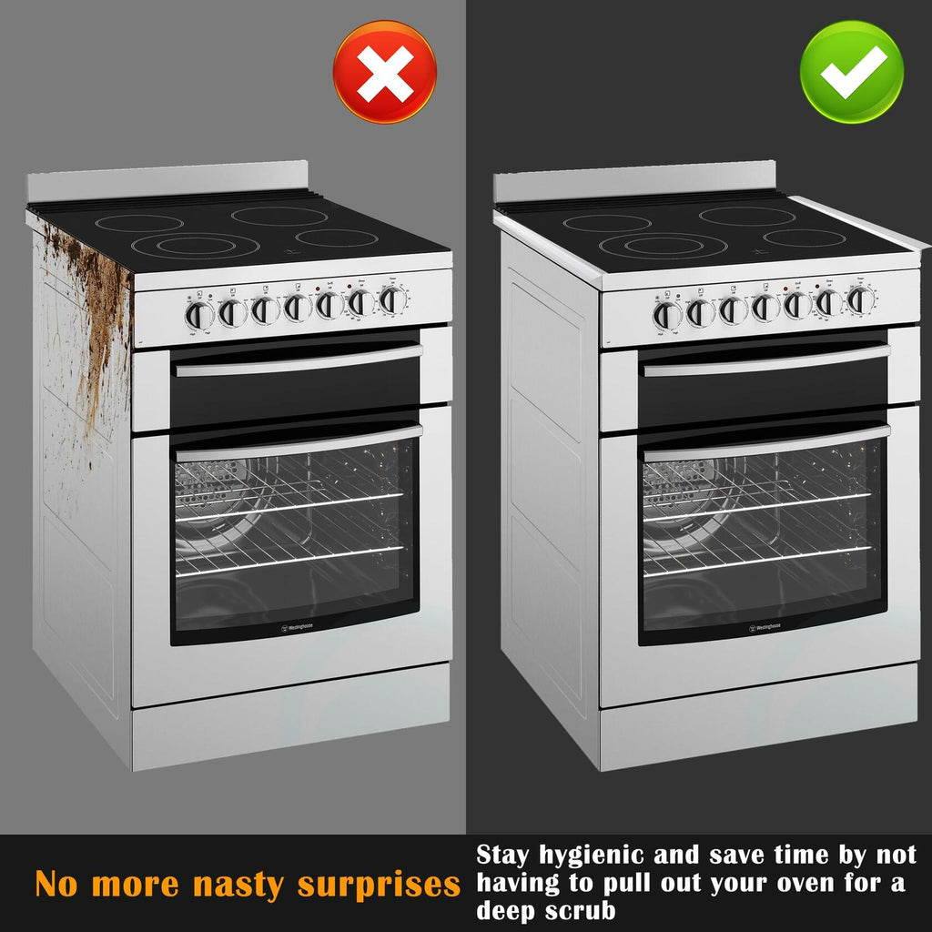 2 PACK Silicone Stove Counter Gap Cover Kitchen Counter Gap Filler Transparent