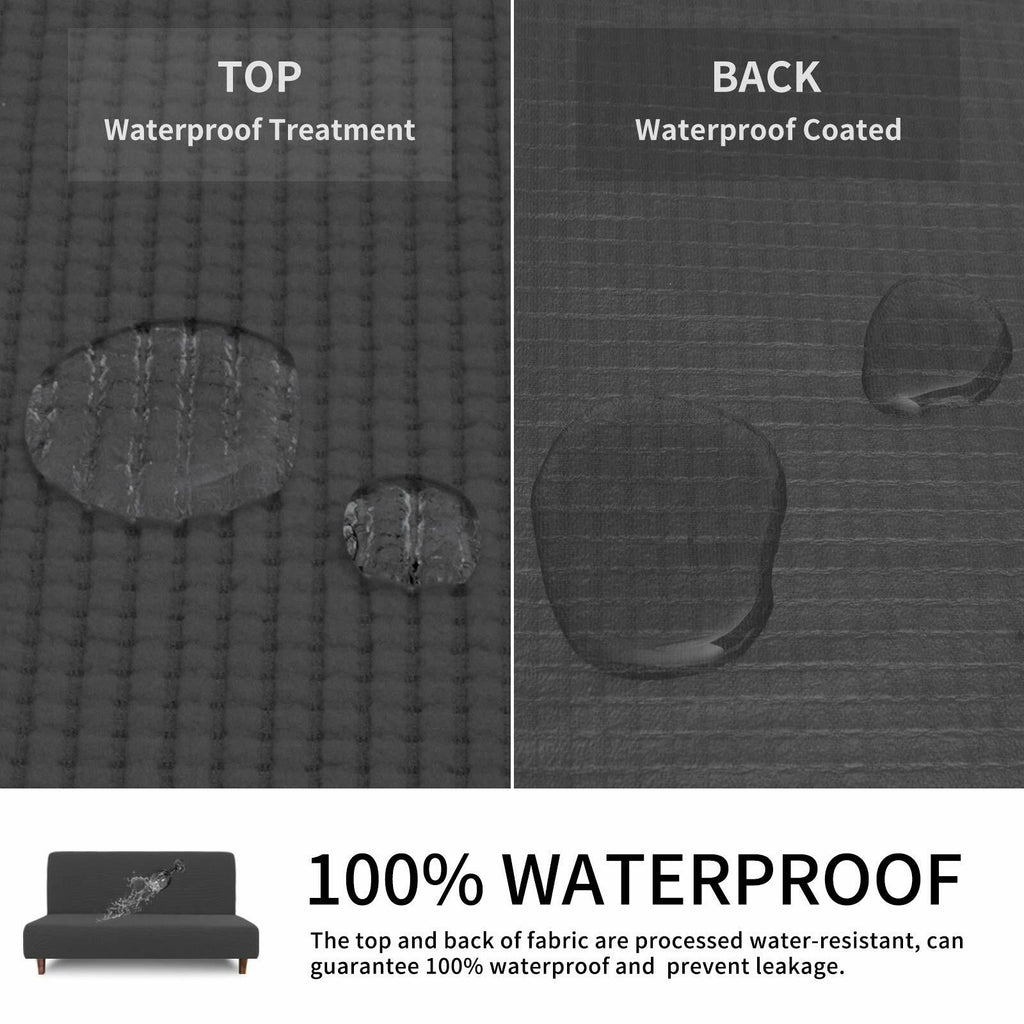 Easy-Going 100% Waterproof Futon Cover, Dual Waterproof Couch Cover for Futon,
