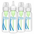 4 PABK Dr. Brown's Natural Flow Anti-Colic Options+ Narrow Baby Bottle, 8 oz/250