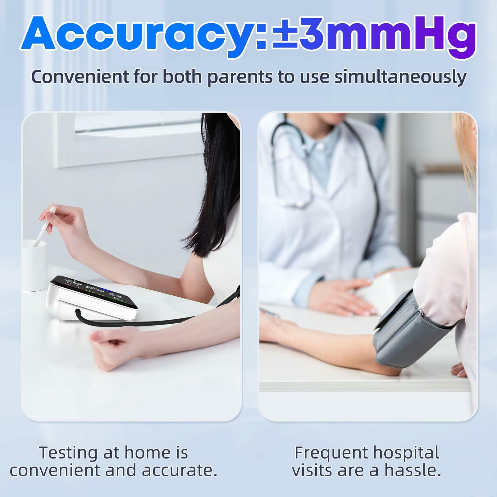 GUAEVER Blood Pressure Monitor Rechargeable Upper Arm Blood Pressure Monitors