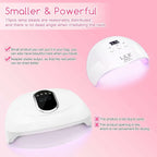 Wisdompark 72W UV LED Nail Lamp, UV Light for Gel Nails with 15 Beads Curing