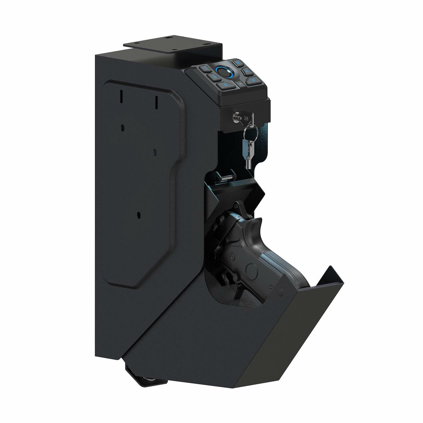 VERPROOF Biometric Gun Safe for Handgun Drop Down Pistol Safe, Smart Pistol Safe