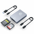 CFexpress Type A and SD Dual-Slot Memory Card Reader, 10Gbps USB 3.2 Gen 2 Type