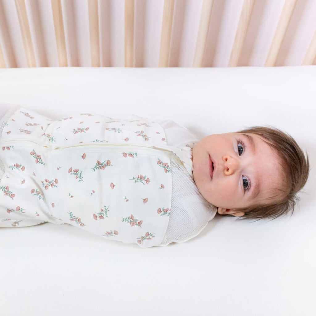 Happiest Baby Sleepea 5-Second Swaddle - 100% Organic Cotton Baby Swaddle
