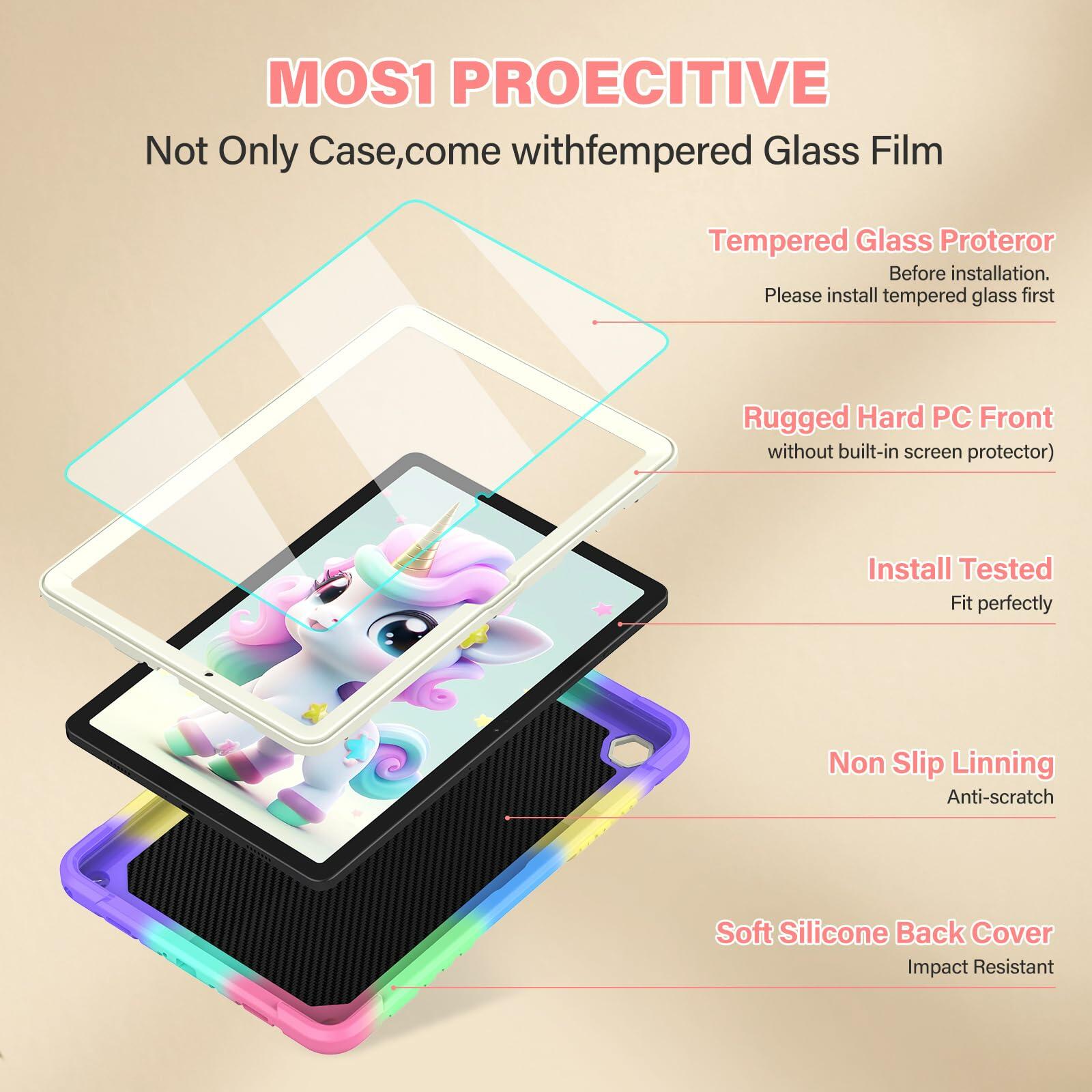 TOMORRY Case for Samsung Galaxy Tab A11+ Plus/ A9+ 11 inch 2025/2023 with Screen