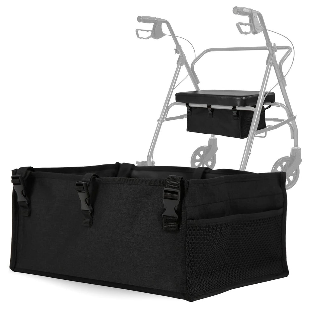 Vive Rollator Accessories Bag - Under Seat Rollator Walker Basket for Seniors -