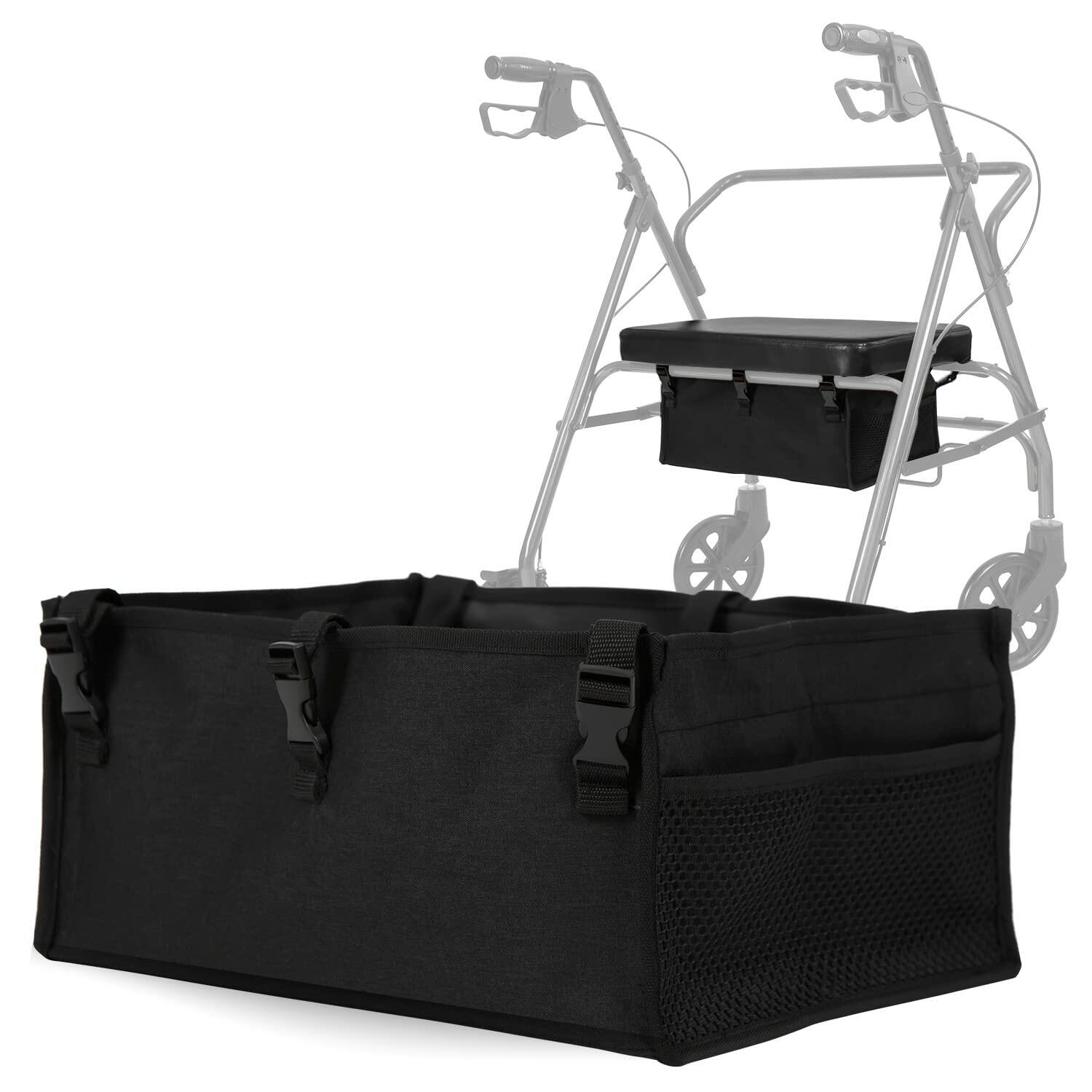 Vive Rollator Accessories Bag - Under Seat Rollator Walker Basket for Seniors -