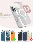 EWA MagOne 3rd Gen [Compatible with MagSafe] Phone Grip Stand with Finger Strap,